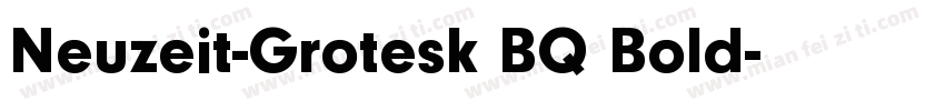 Neuzeit-Grotesk BQ Bold字体转换